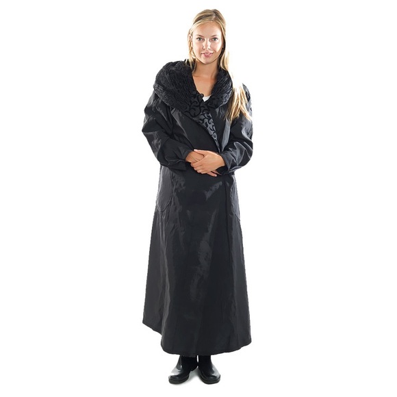 MYCRA PAC NOW black reversible hooded cape with matching bag! Great for witches! - Picture 2 of 16